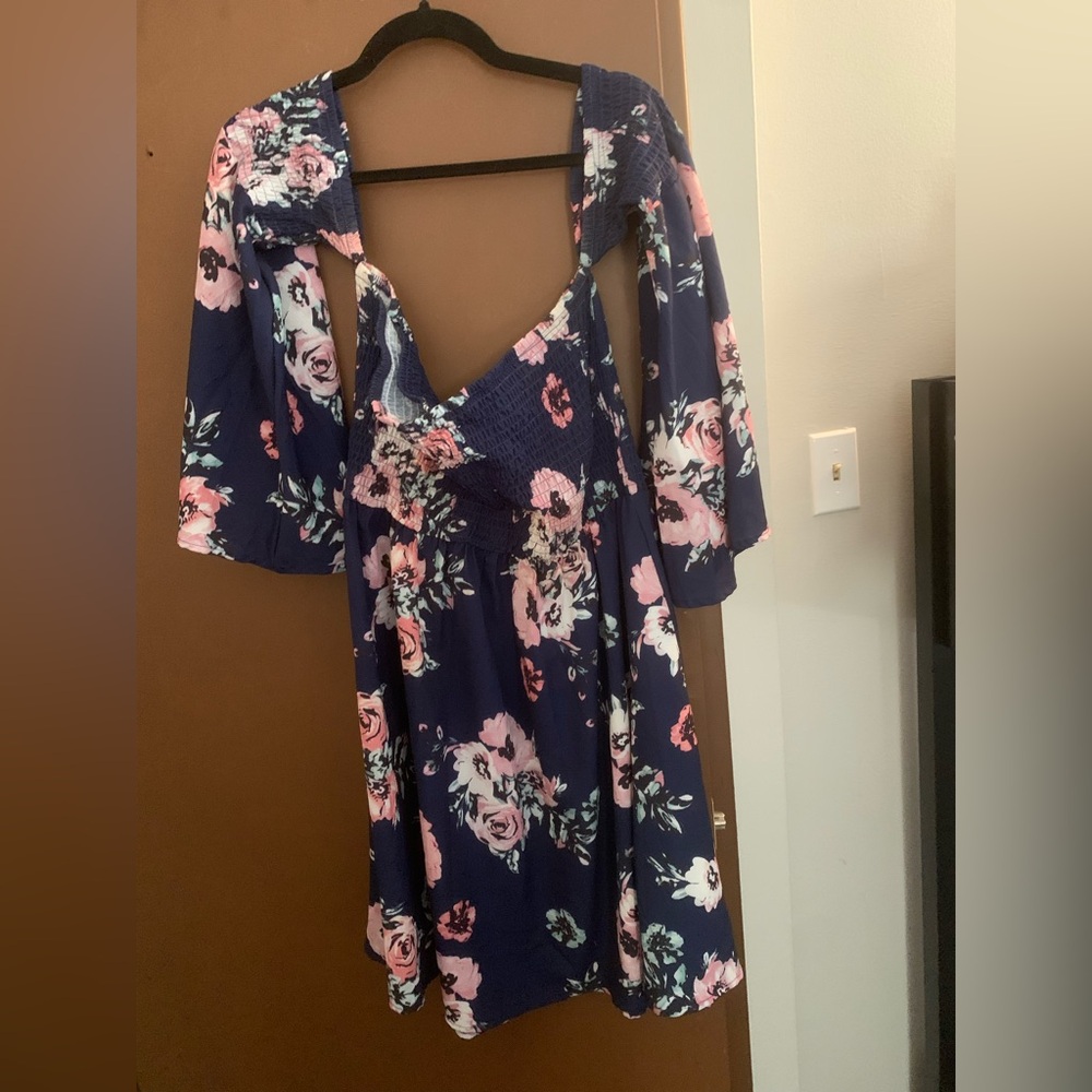 Floral Navy Dress
